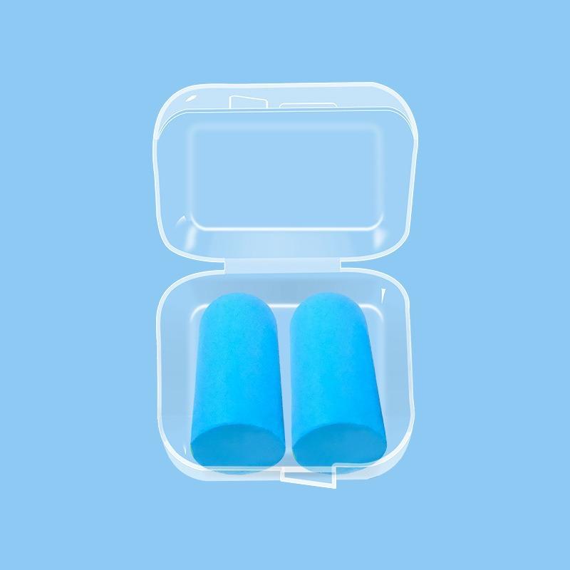 Sponge Noise-cancelling Earplugs Bullet Head Slow Rebound Silent Anti-snoring Earplugs Sleep Noise-cancelling Earplugs