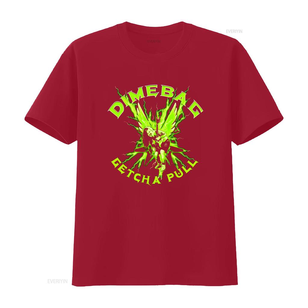 Seltenes Dimebag Darrell Getcha Pull Green Lightning Gitarrist T-Shirt Volle Größe S 5XL BC821 Langs Vintage Gewaschen Atmungsaktiv