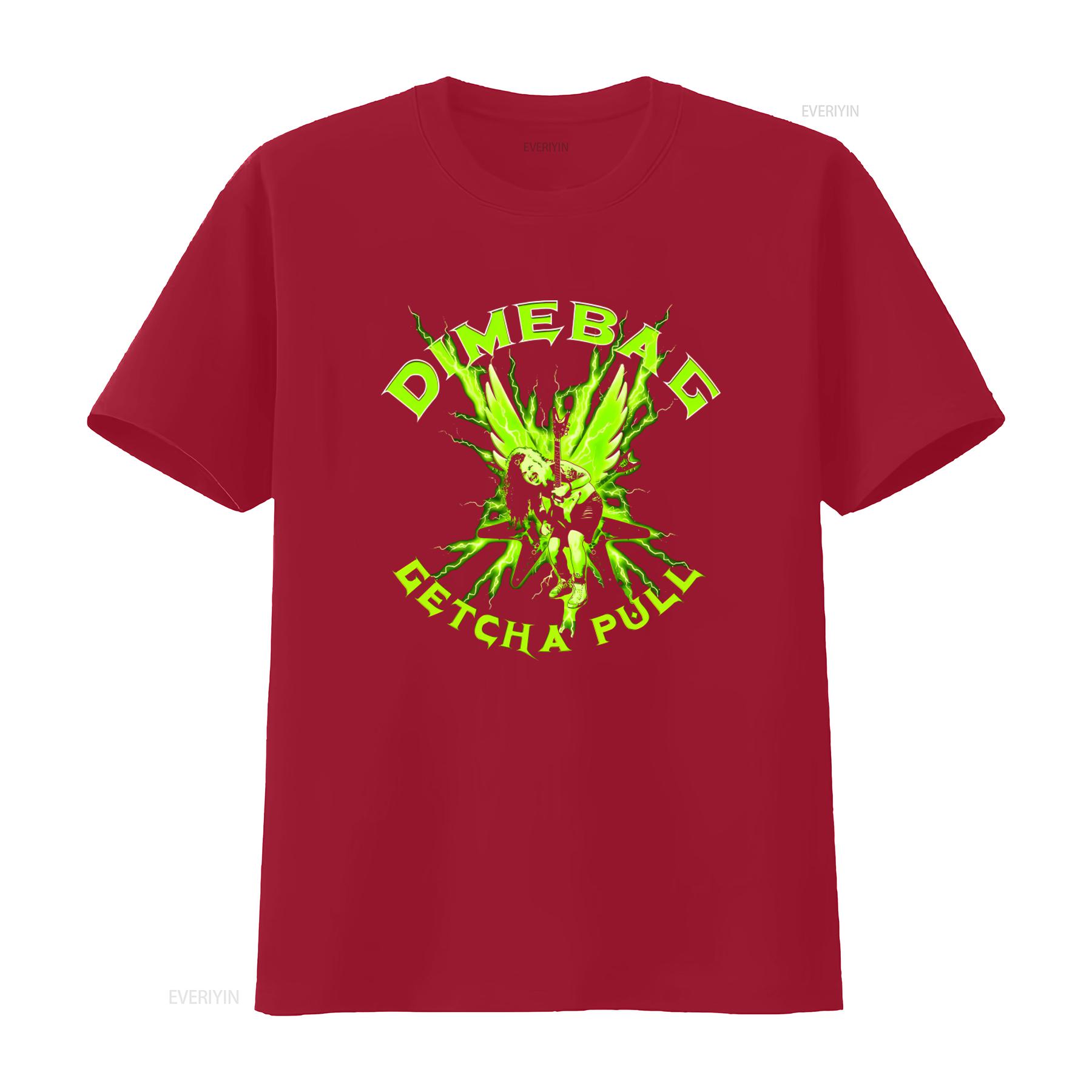 

Rare Dimebag Darrell Getcha Pull Green Lightning Guitarist T Shirt Full Size S 5XL BC821 Long s vintage Washed Breathable S
