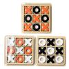 NEU Tic Tac Toe Kinder Gehirntraining Schachbrettspiel aus Holz Tischspiel Lernspielzeug Eltern-Kind Interaktiv Geburtstagsgeschenk