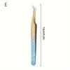 Eyelash Tweezers Ice Flower Anti-Static 3D Accurate Eyebrow Grafting False Lashes Extension Supplies Makeup Tweezer Tools