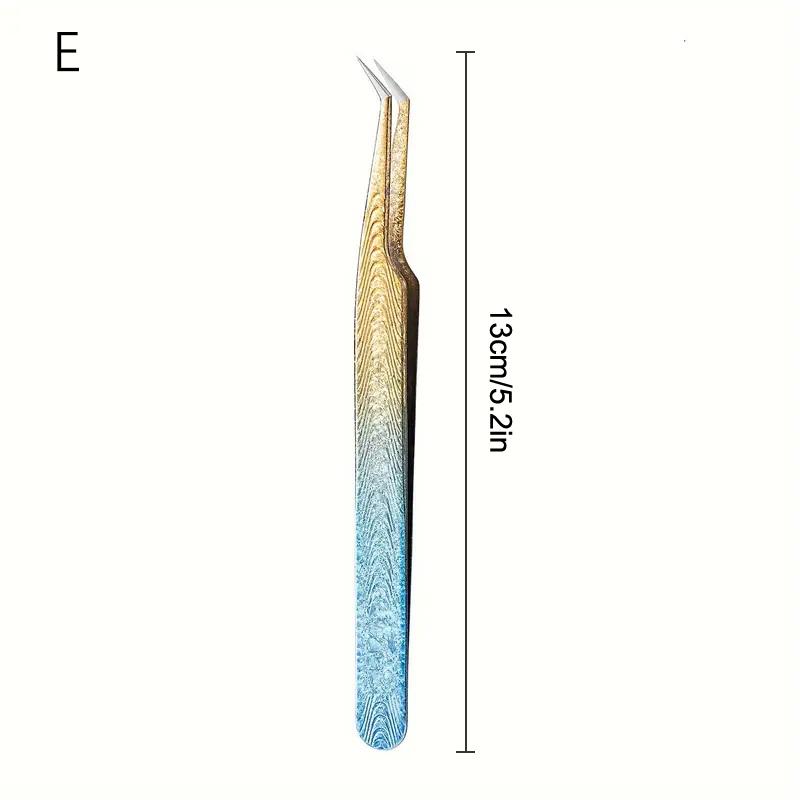 Eyelash Tweezers Ice Flower Anti-Static 3D Accurate Eyebrow Grafting False Lashes Extension Supplies Makeup Tweezer Tools