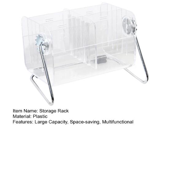 Desktop Organizer Adjustable 6 Grids Plastic Pen Holder Make-up Stationery Storage Box Office Accessories