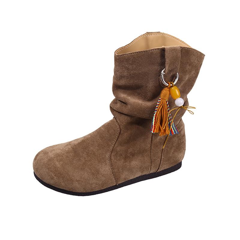 

Мода 2025 Новые Женские Простые Стильные и Удобные Высококачественные Роскошные Простые Современные Ботинки Новые На Плоской Подошве Универсальные Короткие Ботинки 35 хаки