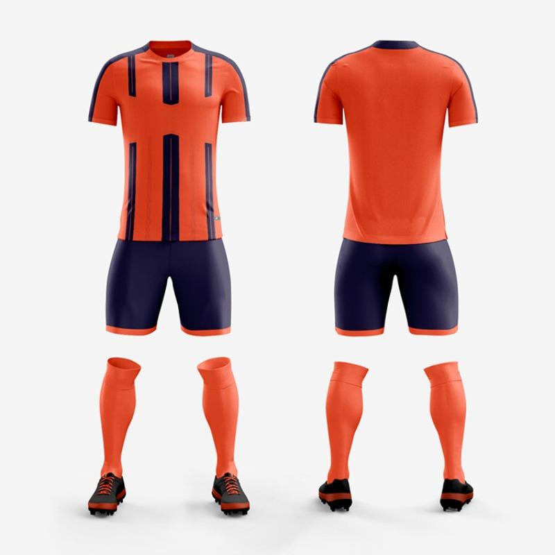 Football Jersey Set Men'S Printing Breathable Game Jersey Training Jersey Adult Children'S Jersey Clothing Elementary School Students