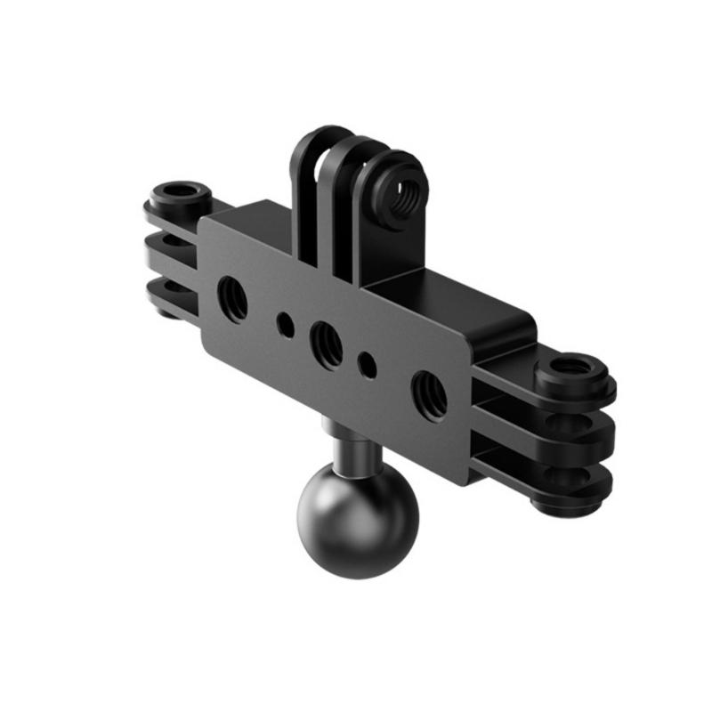 Volledig Roterende Stalen Verlengarm Drie Camera Grip Live Beugels 1/4 Gat Voor Buiten Sport Opnames Fotografie