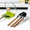 Kitchen Storage Rack for Utensils - Plastic Spoon Spatula Holder, Leak Proof Tray, Chopsticks Soup Spoon Baking Tools Organizer