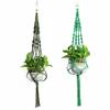 Plant Hangers Color Flower Pot Hand-woven Net Bag Hanging Holder Home Decor
