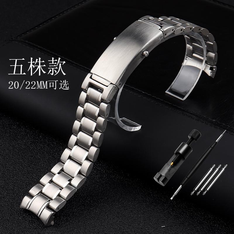 

Ремешок для часов из нержавеющей стали 316L, 20 мм для часов Omega, ремешок для часов 18 мм, цельнометаллический ремешок для часов, 22 мм, стальной браслет для часов с изогнутым концом 18mm