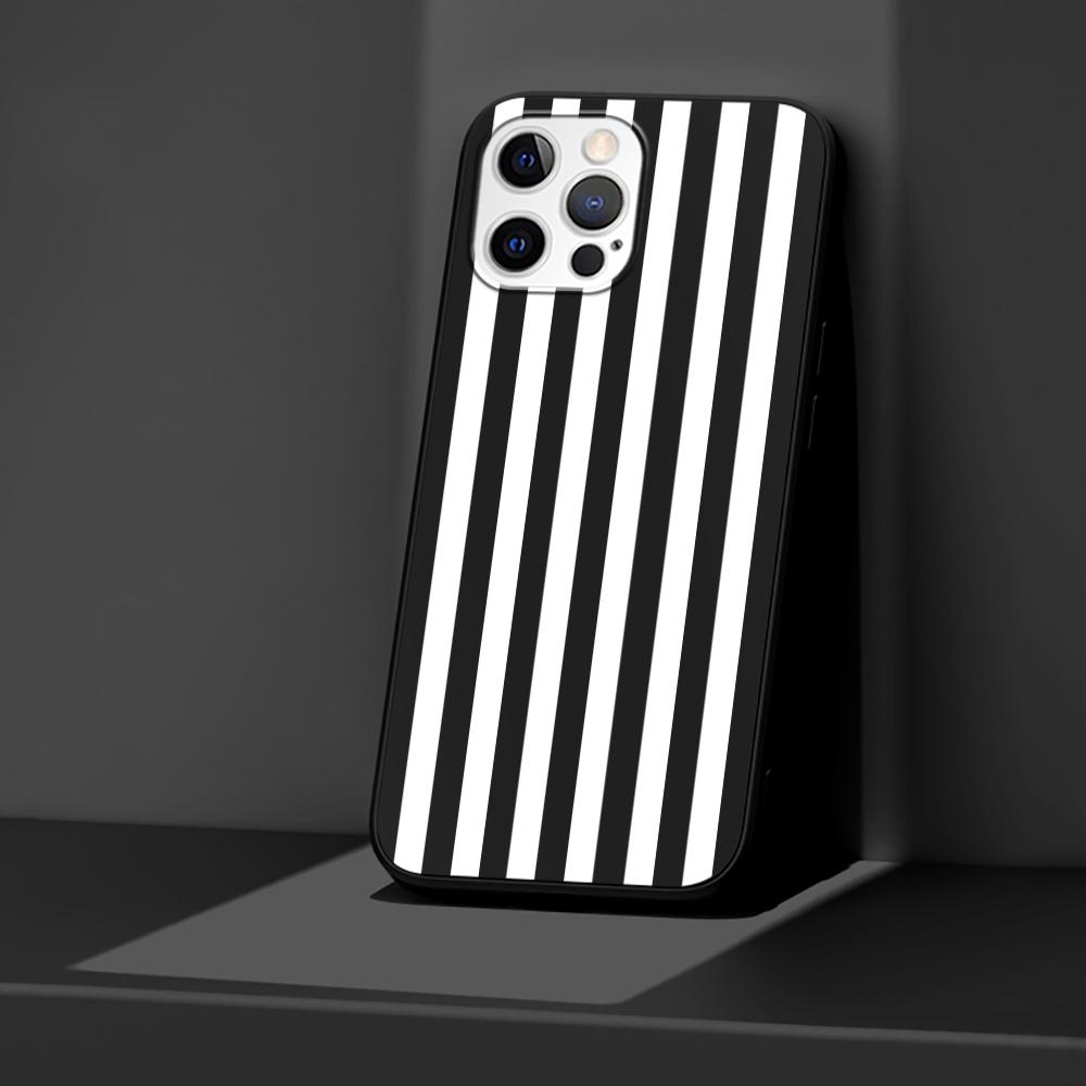 

Чехол для телефона Apple iPhone 14 11 13 Pro Max 12 Mini XR 7 8 + SE 2020 XS 6 6s Plus Sports Brand Stripes Silicone Black Cover iPhone 14 Pro Max