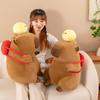 Table Tennis Capybara Backpack Plush Toy Cartoon Children Birthday Doll Gift
