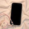 Compatible with Apple iPhone 17ProMax 16 15 14 Pink Electroplated Star Cat Cartoon Lanyard Phone Case (Female)