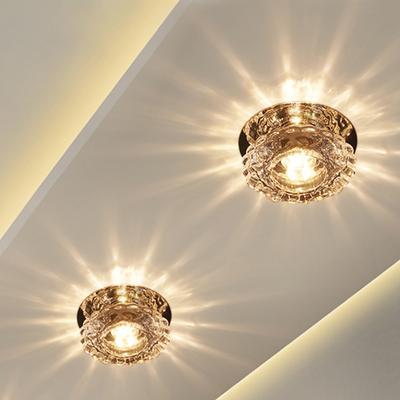 Aisle Flush LED Ceiling Lamp Living Room Crystal Corridor Aisle Lights LED Ceiling Lights