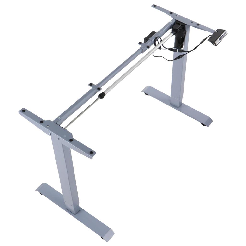 Metal Desk (table) Frame with Electric Height Adjustment, Electric PRATO 01-2T/A GRAY