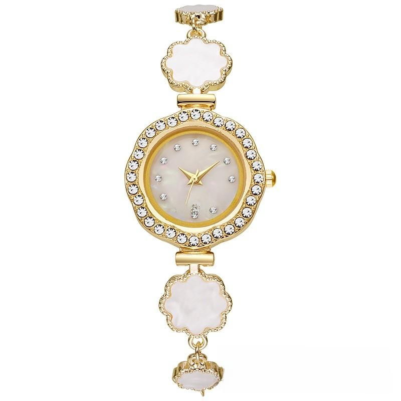 

Модные женские кварцевые часы с циферблатом в виде подсолнуха и ремешком-шнурком для школы и офиса золотой