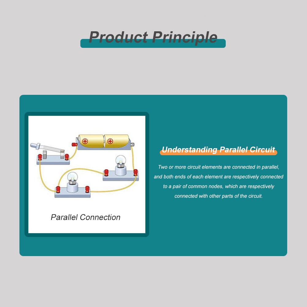 Physics Science Experiment Assembly Electric Circuit Modle Model Educational Toys for Children Puzzle Technology Project DIY Kit