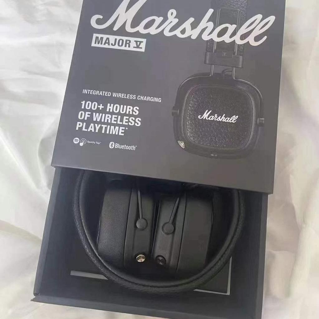 Marshall Major V 5th Gen Over-Ear Wireless Bluetooth Headphones - Deep Bass
