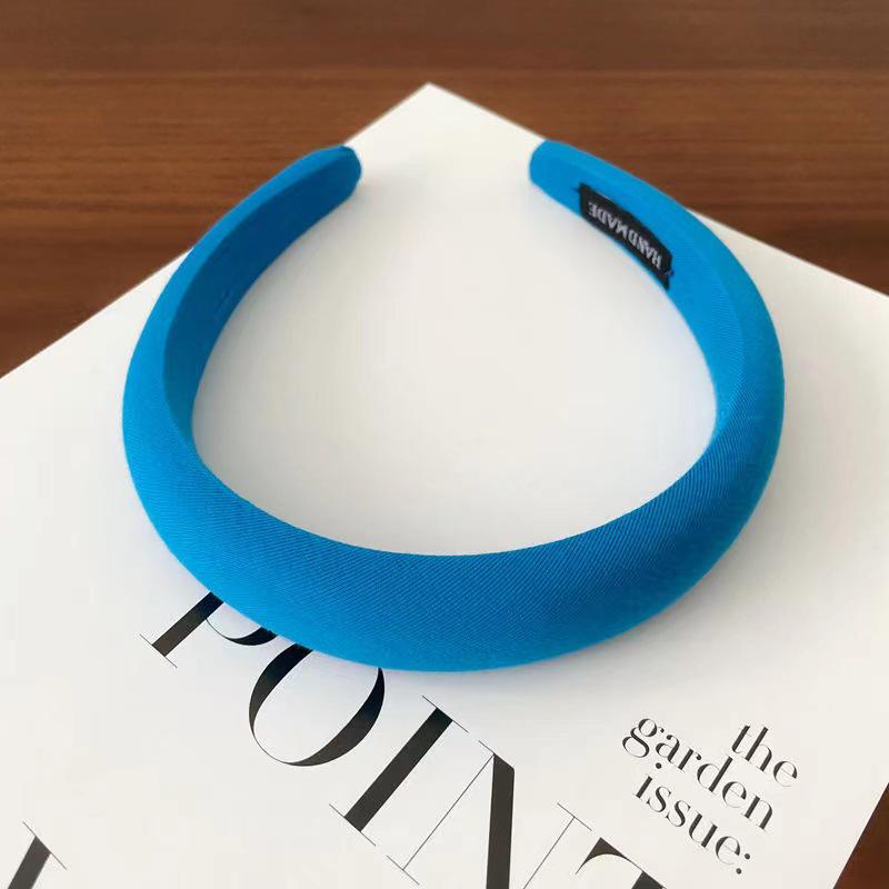 Korean Women's Autumn & Winter Face Wash Headband - High Skull Sponge Fabric, Simple Hair Accessories, Hairpin DIY