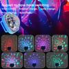 USB Rechargeable LED Wristband Disco Ball Light with Suction Cup Sound Control Mini Stage Light for Party Car KTV Kids Decor