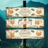 Custom Text Vintage Beer Bottle And Mug Aluminum Sign Bar Decor Plaque