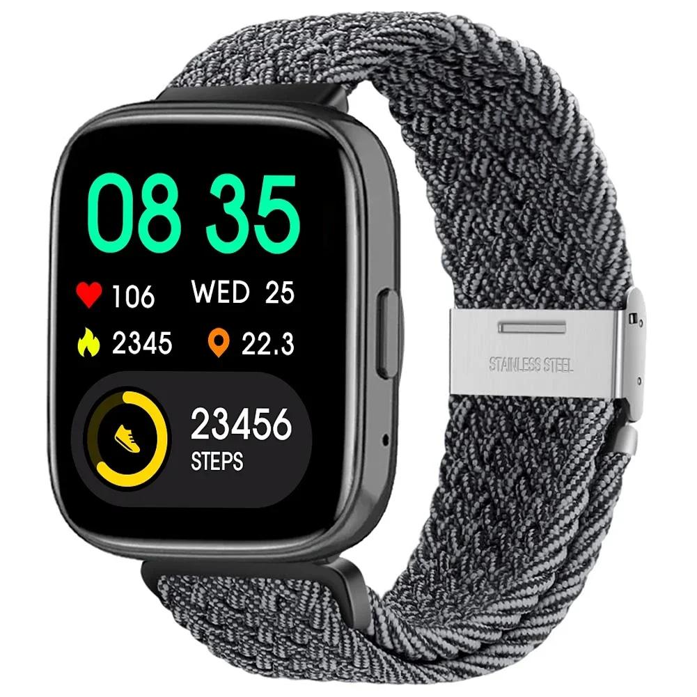 New Nylon Braided Solo Loop Strap for Redmi Watch 5 3 Lite Band for Xiaomi Watch 5 3 Active Wristband Elastic Weave Bracelet