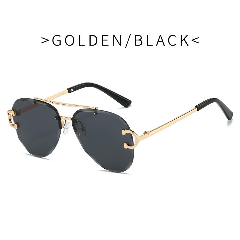 New Luxury Brand Sunglasses Men Retro Driving Sunglasses For Women Fashion Rimless Sun Glasses UV400 Hombre