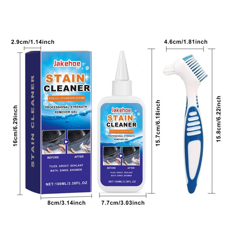 Quick Mold Remover Gel High Potency Stain Cleaner for Bathroom Tiles Washing Machine Door Seal Fridge Strip Cleansing