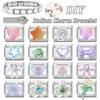 New Fashion Y2K Eyes Star Cherry Rose Butterfly Crown Shiny Italian Charm Links Fit 9MM Stainless Steel Bracelet DIY Making Gift
