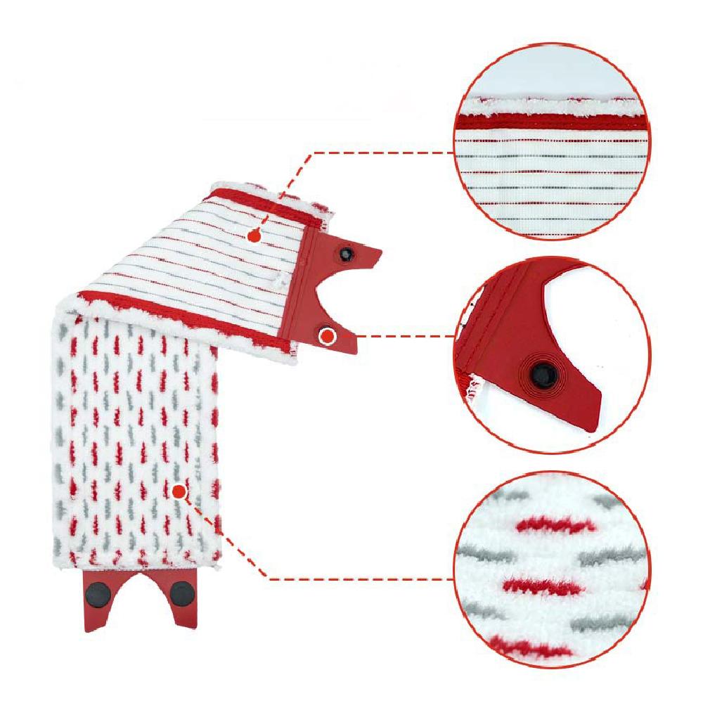 Microfiber Floor Mop Pads For Vileda Ultra Max Replacement Flat Mop Cloth Quick Drying Machine Washable Reusable Cleaning Parts