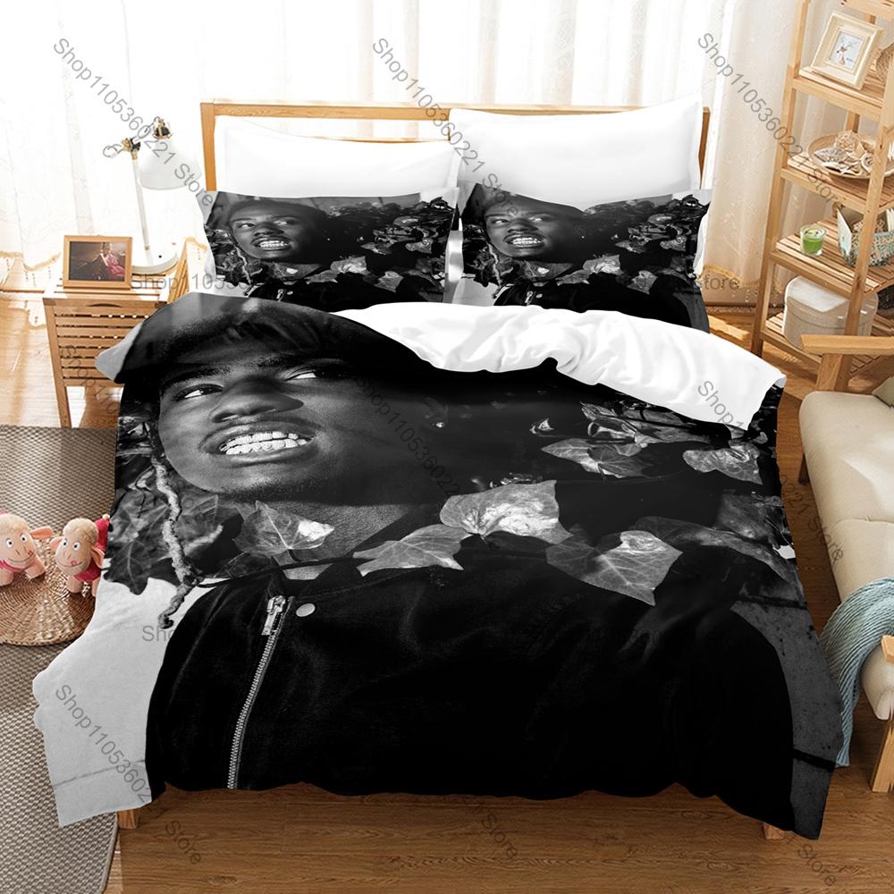 OsamaSon Fan Merch Duvet Cover + 2 Pillowcases, Stylish Art Print Bedding for Rap Music Lovers Collection