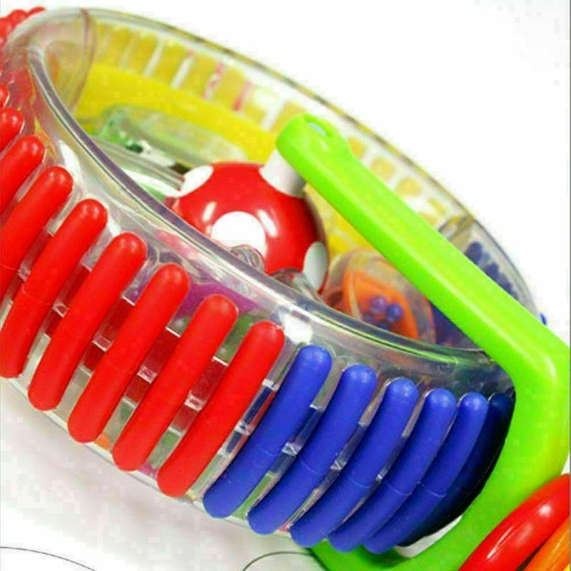 Rainbow Toddler Ferris Wheel Baby Toy Rattle Clanking Suction High Chair Toys