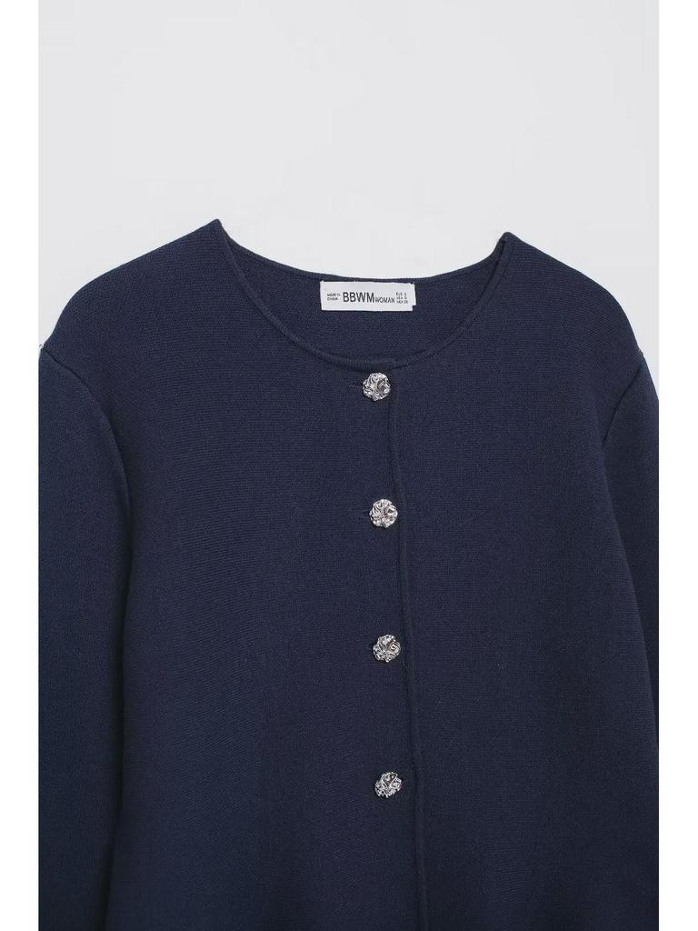 European and American Style Women's Knit Cardigan and Skirt Set