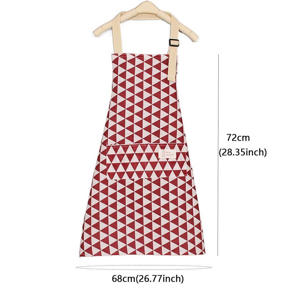 Breathable Kitchen Aprons Geometry Gardening Work Clothes For Cleaning Cooking Baking
