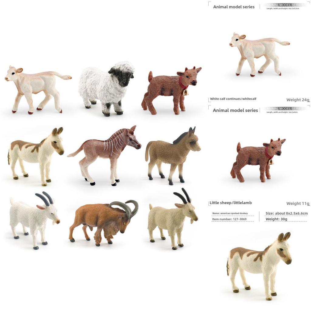 Donkey Pvc Model With Realistic Farm Figures For Educational Display And Collection