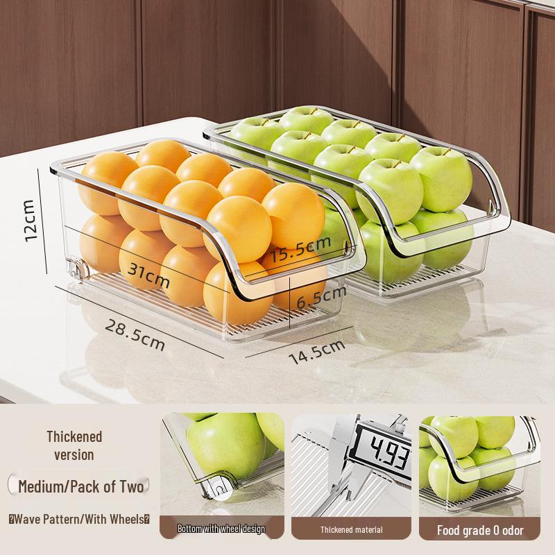 Transparent Egg Rack & Fresh-Keeping Refrigerator Drawer Box
