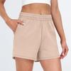 Damen-Shorts, lässig, für den Sommer, bequem, elastisch, hohe Taille, Laufshorts mit Taschen