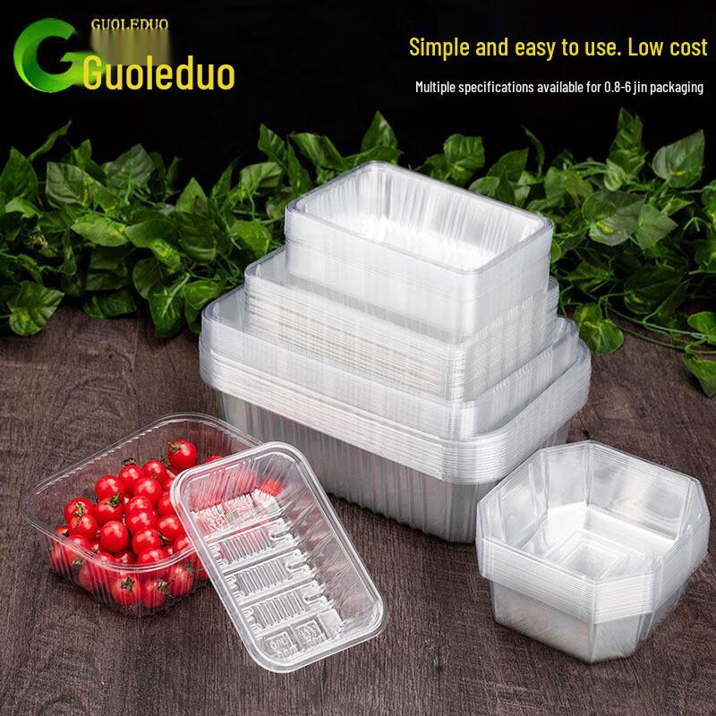 Disposable Clear Rectangular Plastic Fruit Container