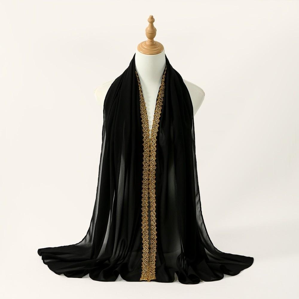 Chiffon Material Modest Covering Scarf Soft Breathable Shawl Wrap New Eid al-Fitr Hijab  Women Wear