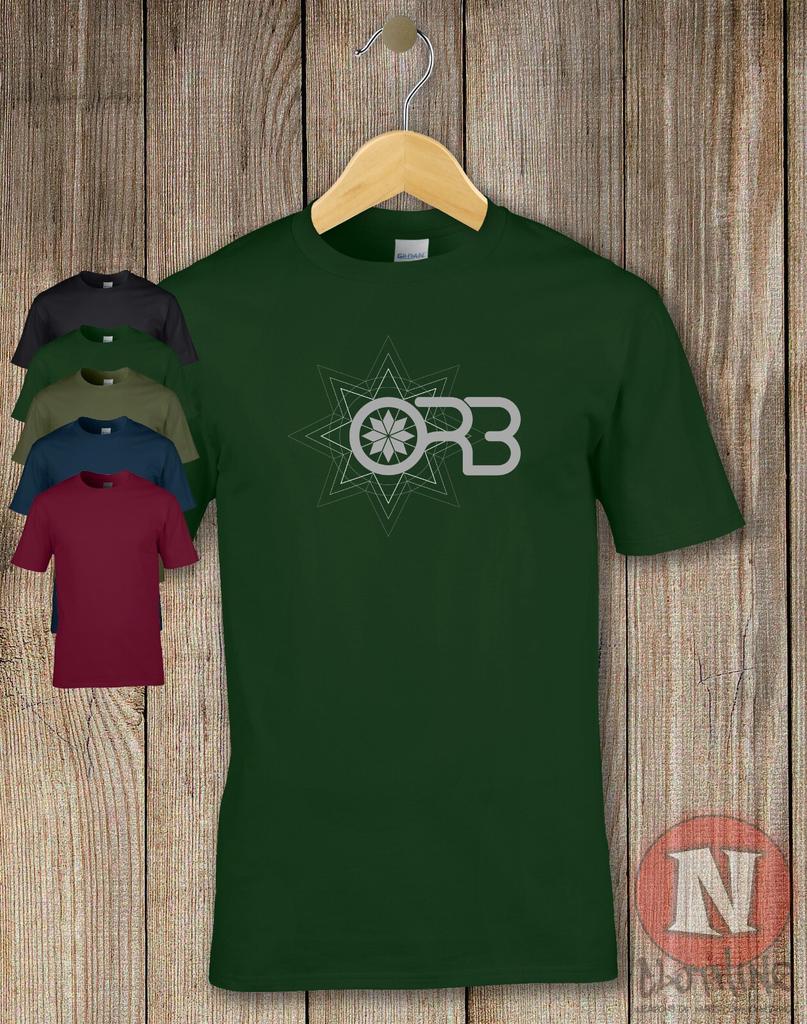 La t-shirt Orb old school ambient trance dance rave edm musica etichetta discografica