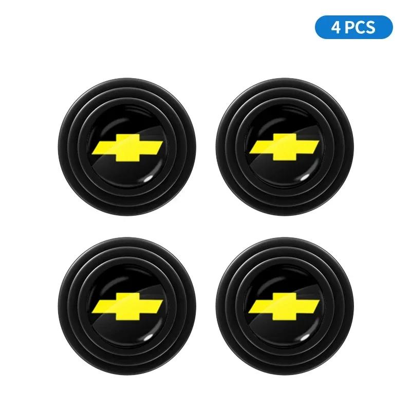 Dbefju1 1/2/4pcs Car Door Anti-Collision Silicone Pads For Chevrolet Cruze Spark Captiva Suburban Camaro Malibu Silverad Car Accessories