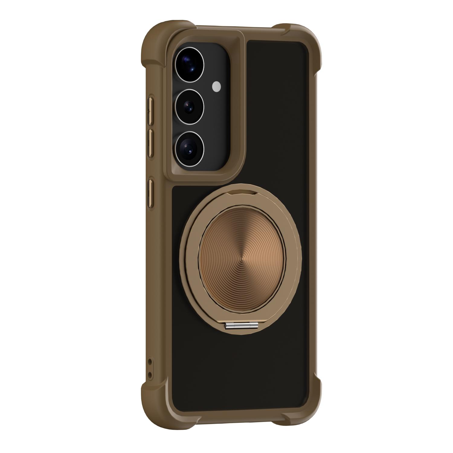 Magnetic Case For Samsung Galaxy A17 5G / A17 4G CD Vein Kickstand TPU + PC Phone Cover