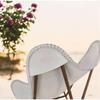 Leather Butterfly Chair Foldable Iron Frame Lounge Accent Relax Armchair
