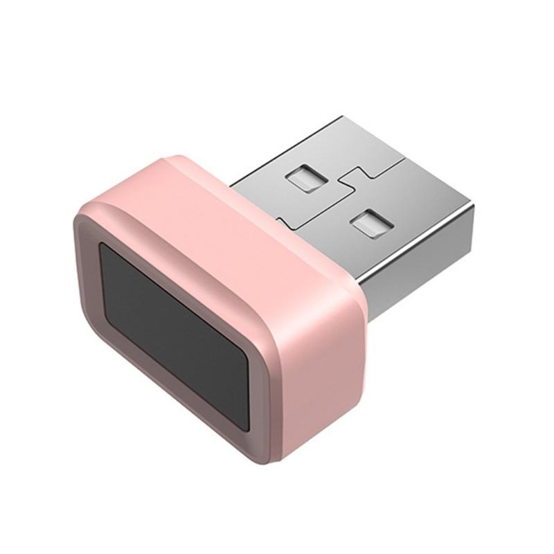 

USB Сканер відбитків пальців Ключ Біометричний сканер з 360-градусним виявленням Швидка автентифікація за 0,05 с для Window10/11 рожевий