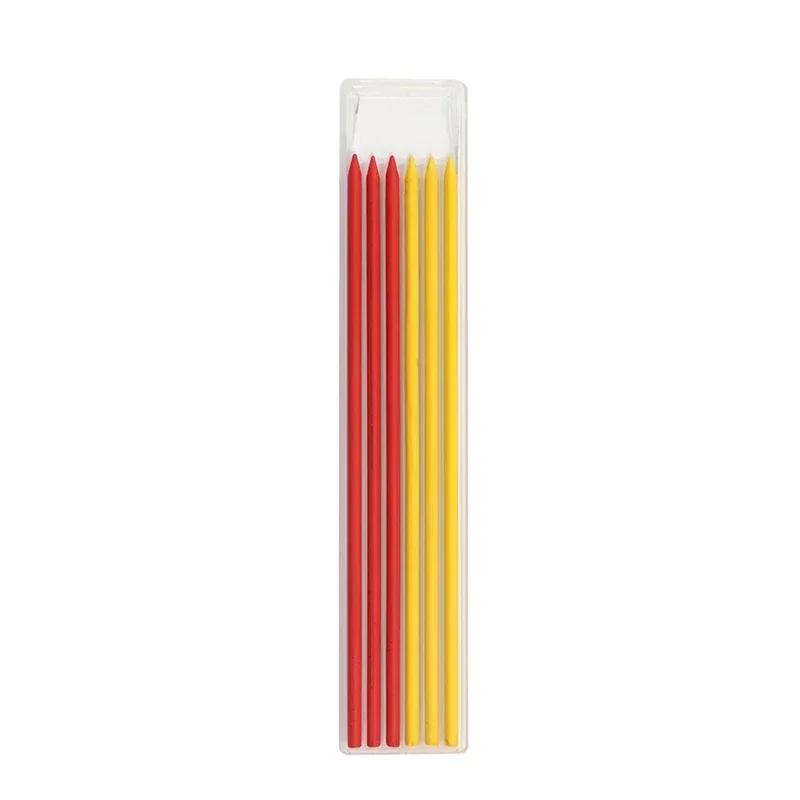 Solid Carpenter's Pencil Woodworking Mechanical Pencil Deep Hole Marker Construction Marking Tools Refill Leads Marking Tools