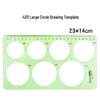 Multi-Function Drawing Template Ruler for Circles, Ellipses, Furniture, Architecture, Geometry, Mathematics, and Interior Design.