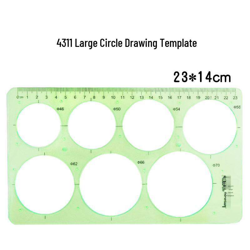 Multi-Function Drawing Template Ruler for Circles, Ellipses, Furniture, Architecture, Geometry, Mathematics, and Interior Design.