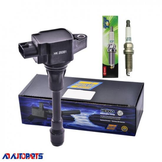 1  B184 Ignition Coil + 1 4710 Iridium Spark Plug For Nissan Altima Rogue