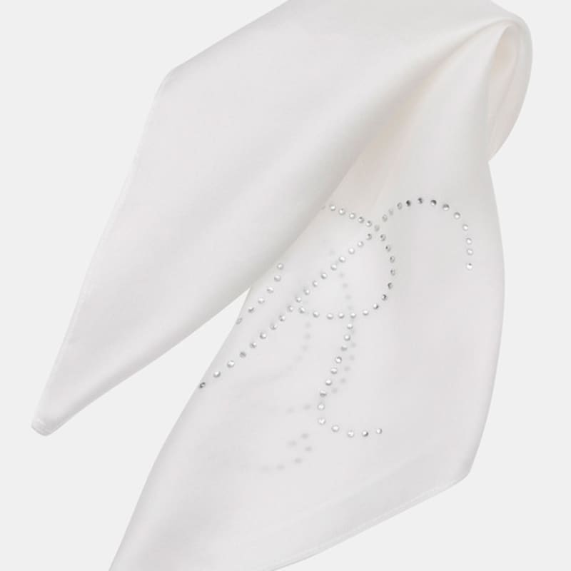 RECLOW R-CUBIC SILK SCARF IVORY Scarf