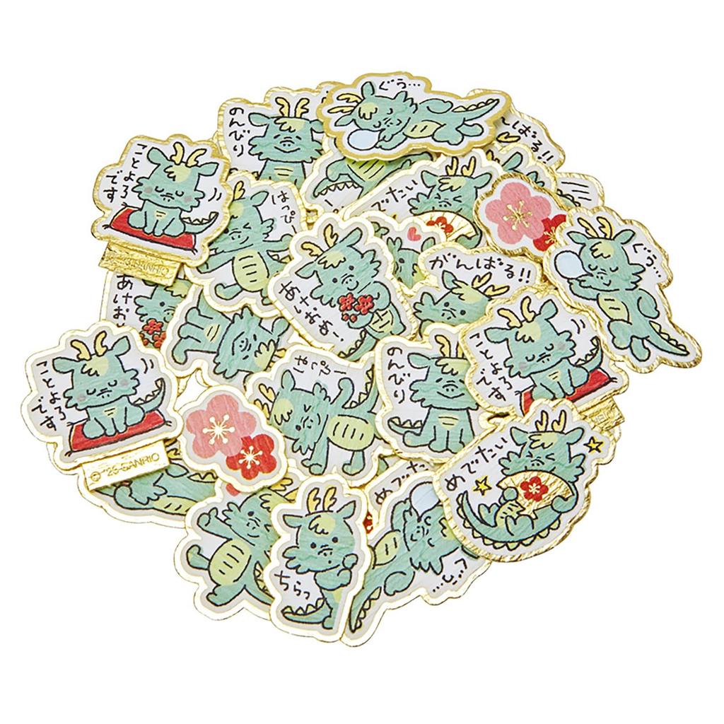 Sanrio New Card New Sticker Tatsuflake Sticker JNP SANRIO 529788 Year's Year's 24-4