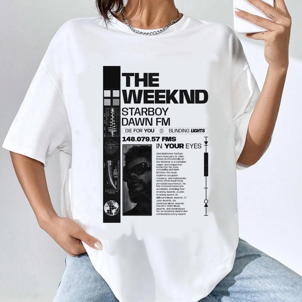 The Weeknd Oberteile Mädchen Psychedelisch Vintage Popkultur Koreanische Kleidung Gothic Oberteile Psychedelisch Koreanische Kleidung 80er Jahre Streetwear